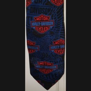 Harley Davidson 100% Silk Tie Vintage 1995